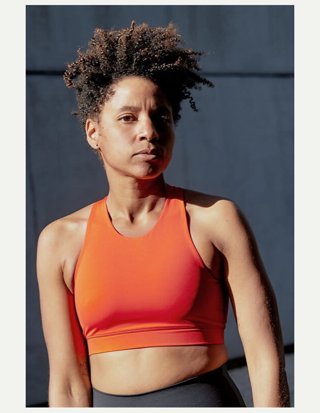 Brassière de yoga Orange Mandariné NUNA 2