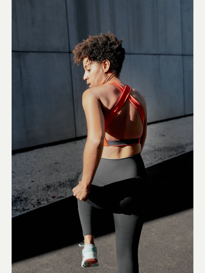 Brassière de yoga Orange Mandariné NUNA