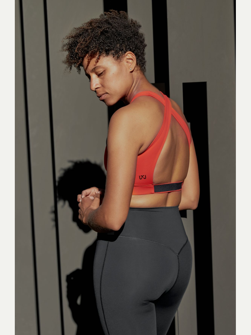 Brassière de yoga Orange Mandariné NUNA