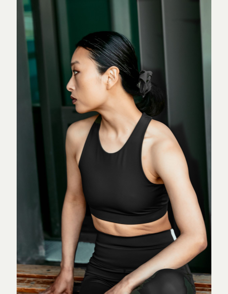 Brassière de yoga Noire & Blanche NUNA