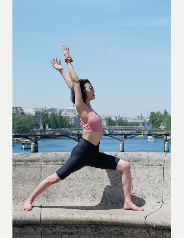 Short de yoga Noir/Gris EKA 2