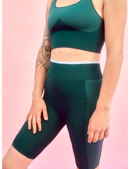 Short de yoga Vert Cyprès ASHA