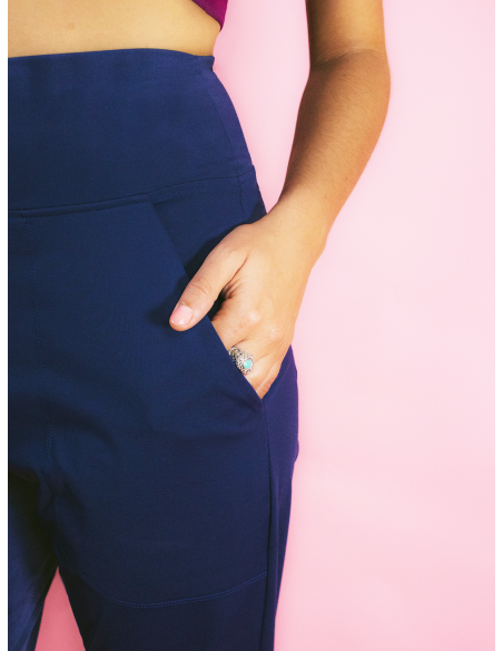 Pantalon de yoga Bleu Marine NITA