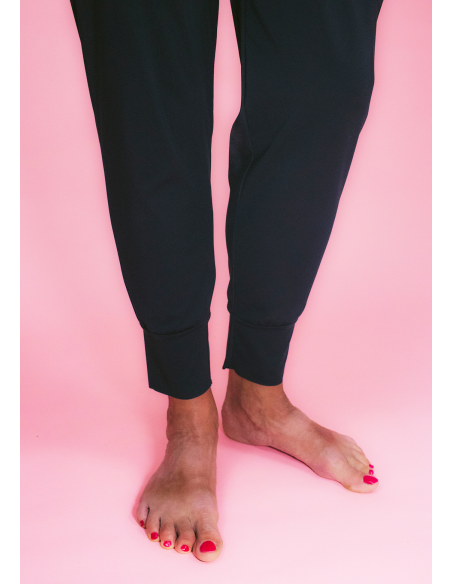Pantalon de yoga Noir & Rose NITA