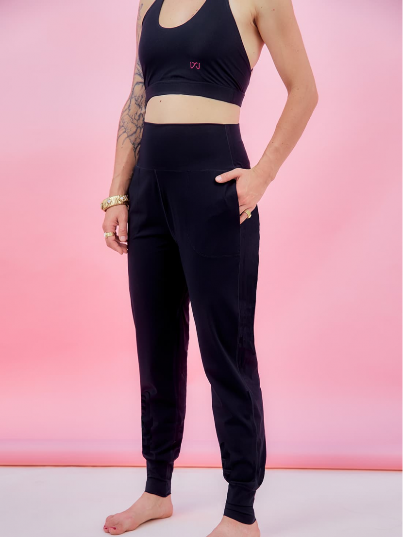 Pantalon de yoga Noir & Rose NITA