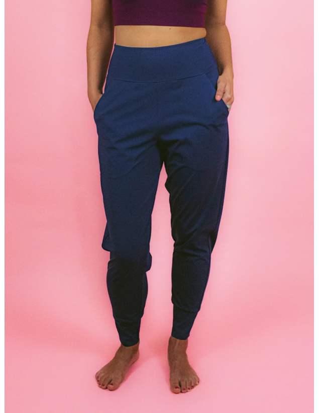 Pantalon de yoga Bleu Marine NITA