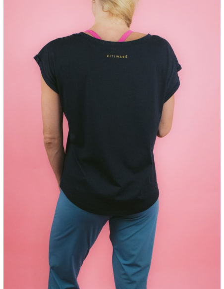 T-shirt de sport manches courtes noir MEIKA