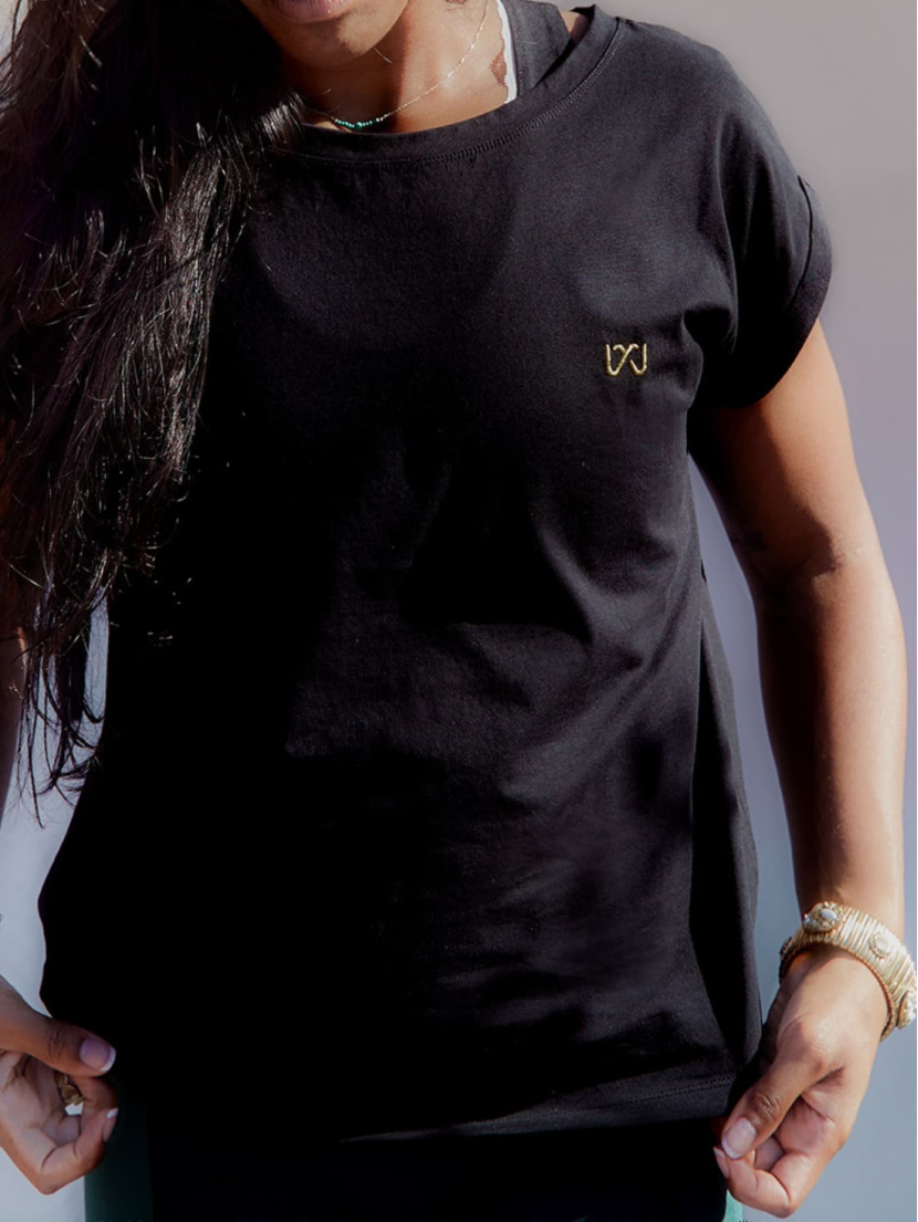 T-shirt de sport manches courtes noir MEIKA