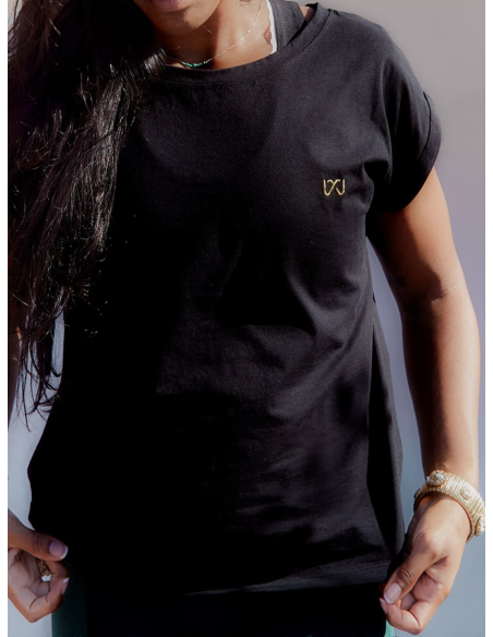 T-shirt de sport manches courtes noir MEIKA